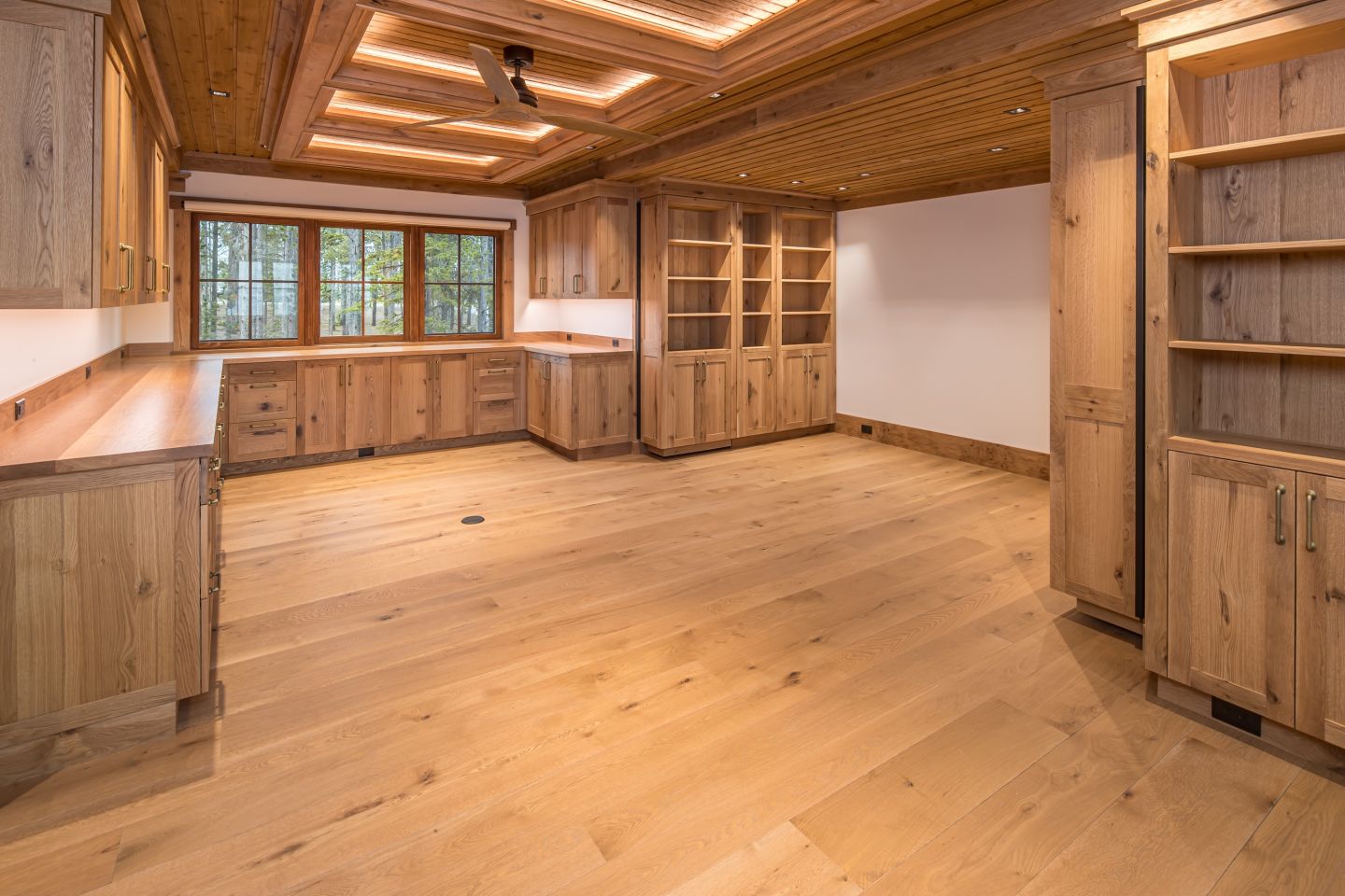 Custom built-in craft room cabinetry — Montana private residence